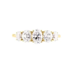 Bague Astarte Or Jaune Oxyde De Zirconium