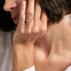 Bague Astarte Or Jaune Oxyde De Zirconium