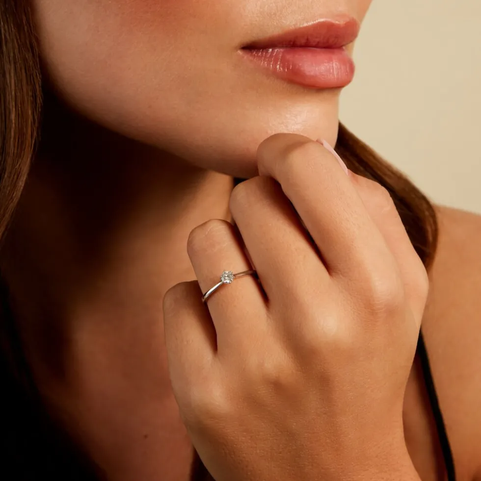 Bague Athena Platine Blanc Diamant