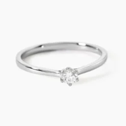 Bague Athena Platine Blanc Diamant