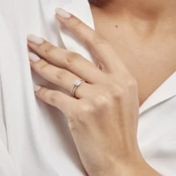 Bague Aude Or Blanc Diamant