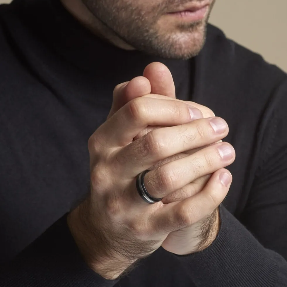Bague Baldev Acier Bicolore