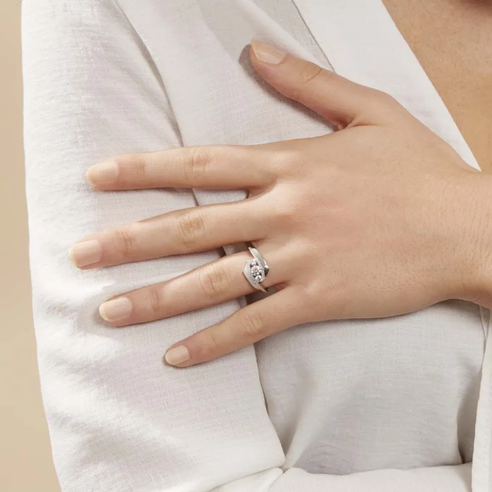 Bague Barbara Or Blanc Diamant