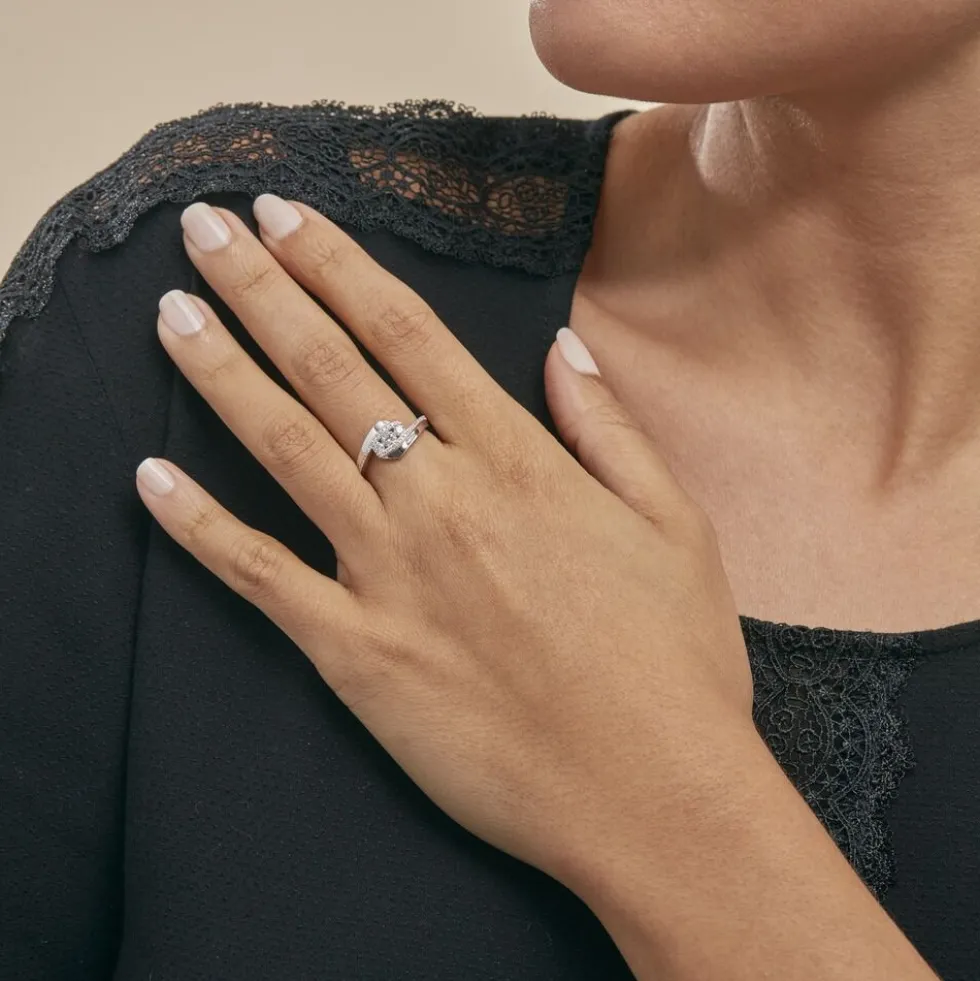 Bague Barbara Or Blanc Diamant