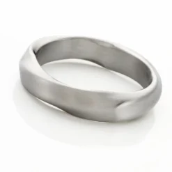 Bague Barclay Acier Blanc