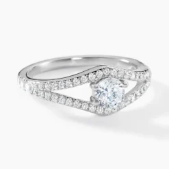 Bague Bernita Argent Blanc Oxyde De Zirconium