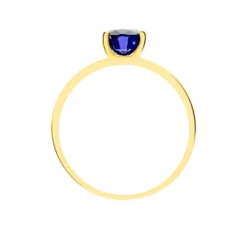 Bague Billel Or Jaune Saphir Diamant
