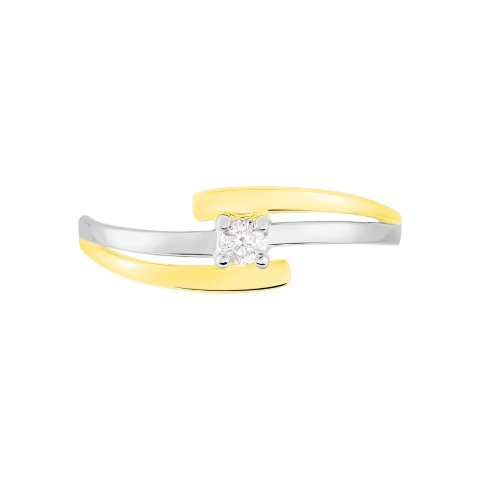 Bague Blandine Or Bicolore Diamant