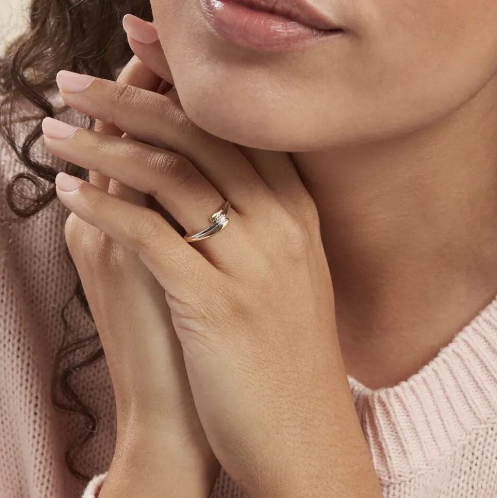 Bague Blandine Or Bicolore Diamant