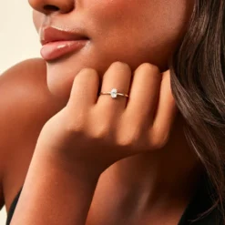 Bague Borje Or Jaune Oxyde De Zirconium