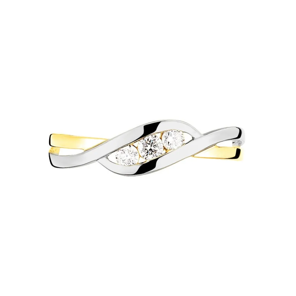 Bague Callie Or Bicolore Diamant