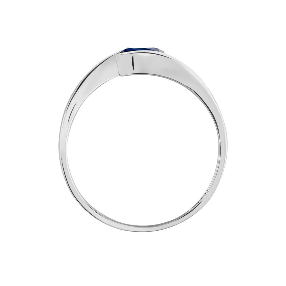 Bague Camilia Or Blanc Saphir