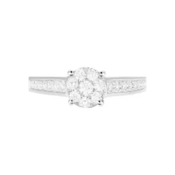 Bague Celia Or Blanc Diamant