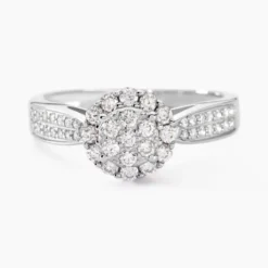 Bague Chou Or Blanc Diamant