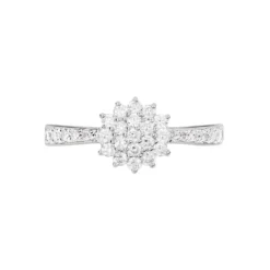 Bague Chou Or Blanc Diamant