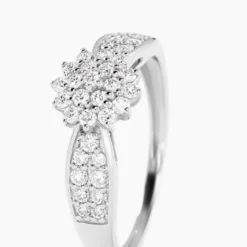 Bague Chouvia Platine Blanc Diamant Synthétique