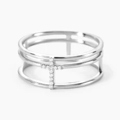 Bague Christie Argent Blanc Oxyde De Zirconium