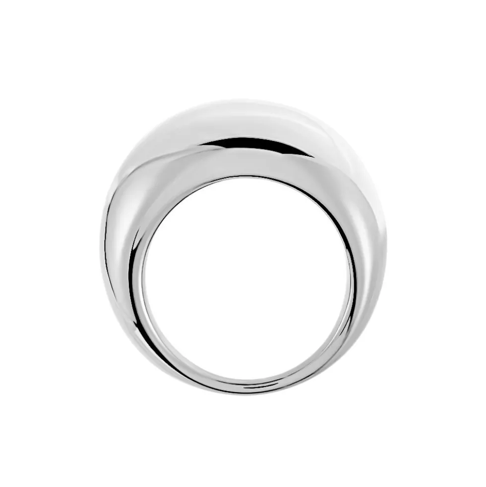 Bague Cleoria Acier Blanc
