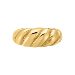 Bague Clive Acier Doré
