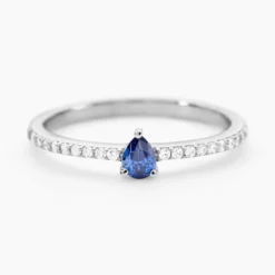 Bague Clova Argent Blanc Oxyde De Zirconium