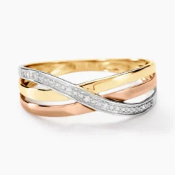 Bague Cramitia Or Tricolore Diamant