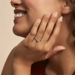 Bague Dana Or Blanc Oxyde De Zirconium