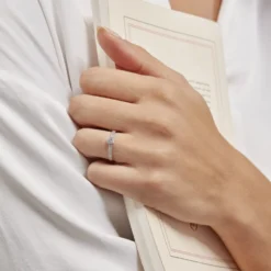 Bague Dayna Or Blanc Oxyde De Zirconium