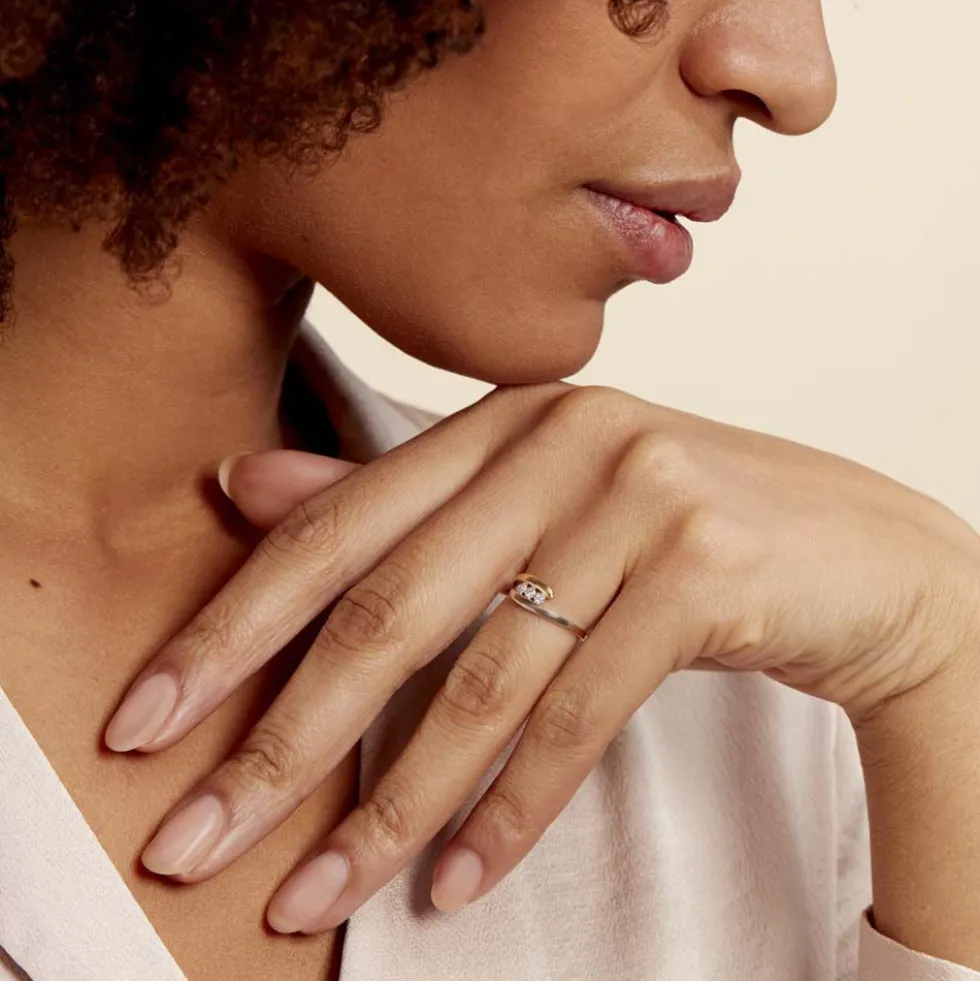 Bague Delphine Or Bicolore Diamant