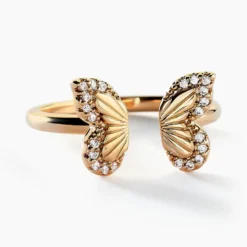 Bague Dixie Plaqué Or Doré Oxyde De Zirconium