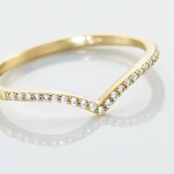 Bague Dounia Or Jaune Oxyde De Zirconium