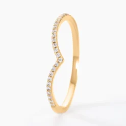 Bague Dounia Or Jaune Oxyde De Zirconium
