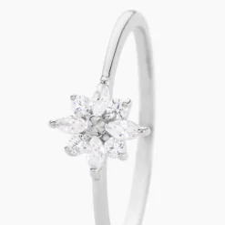 Bague Eclat Argent Blanc Oxyde De Zirconium