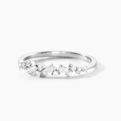 Bague Eclat D'Aurore Argent Blanc Oxyde De Zirconium