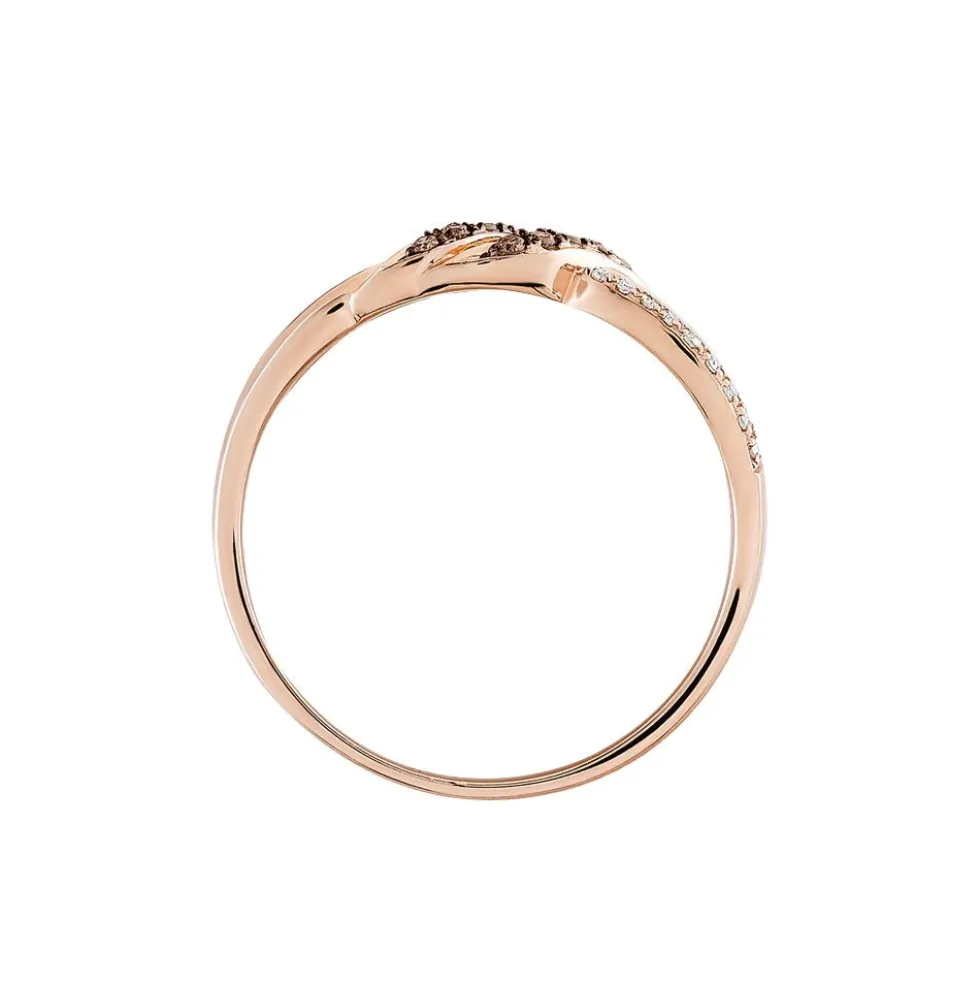 Bague Edem Or Rose Diamant