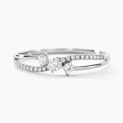 Bague Edwige Or Blanc Oxyde De Zirconium