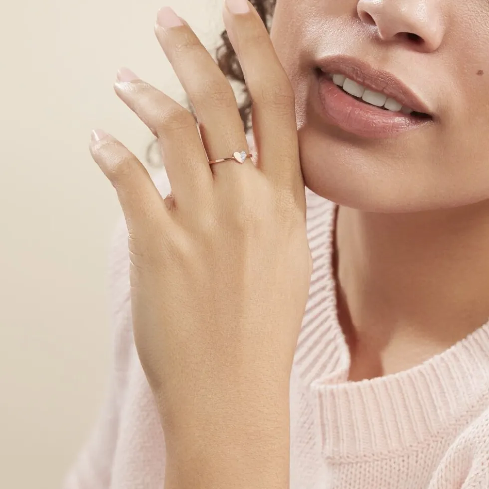 Bague Emilia Or Rose Diamant