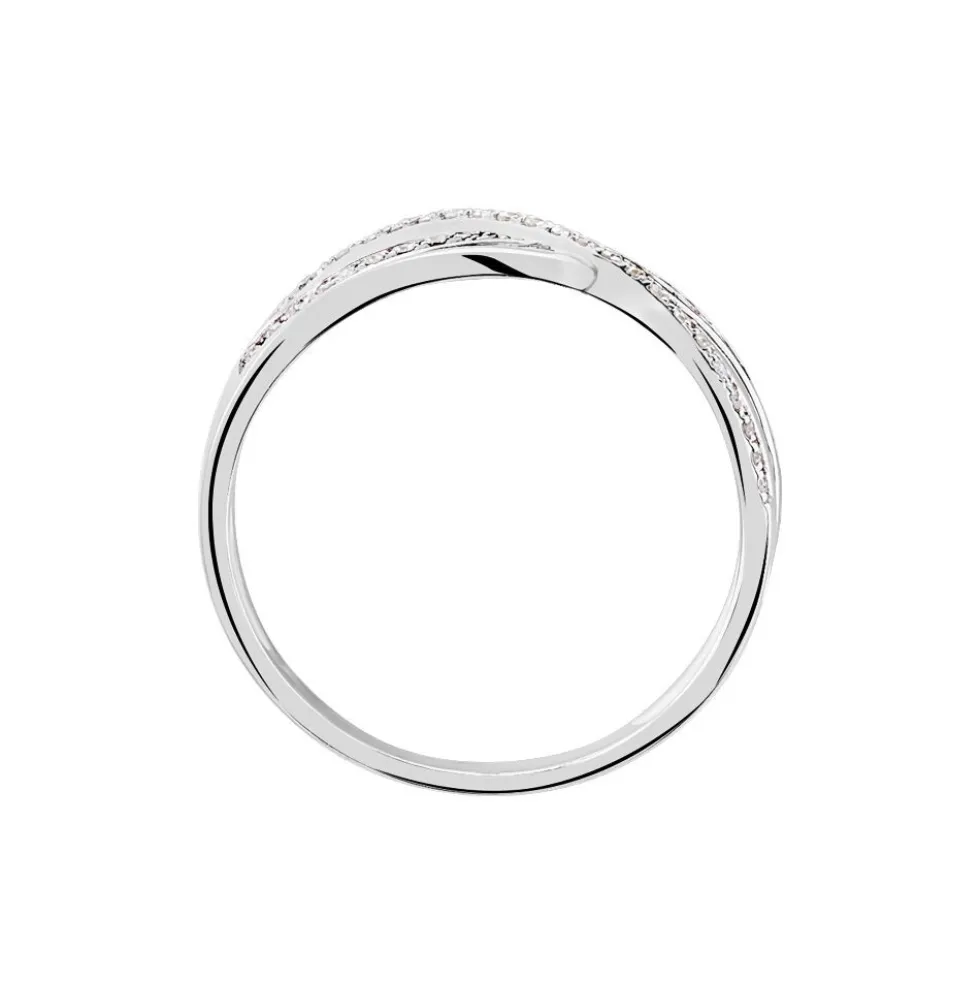 Bague Emilie Or Blanc Diamant