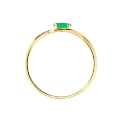 Bague Emotion Or Jaune Emeraude Diamant
