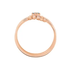 Bague Enia Argent Rose Oxyde De Zirconium