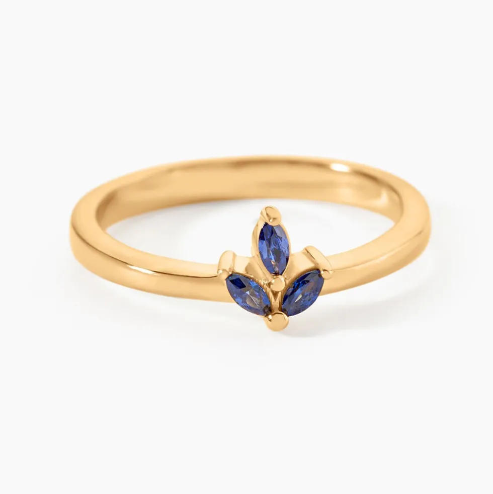 Bague Erma Plaqué Or Doré Oxyde De Zirconium