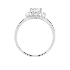 Bague Eternite Argent Blanc Oxyde De Zirconium