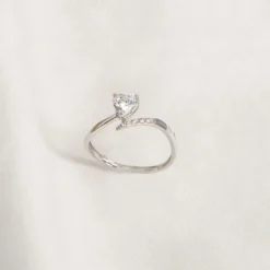 Bague Eva Or Blanc Oxyde De Zirconium