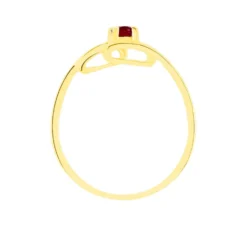 Bague Evka Or Jaune Rubis