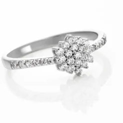 Bague Garoune Argent Blanc Oxyde De Zirconium