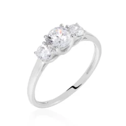 Bague Habib Or Blanc Oxyde