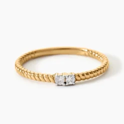 Bague Hanna Plaqué Or Jaune Oxyde De Zirconium