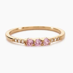 Bague Isaline Plaque Or Jaune Oxyde De Zirconium