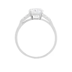 Bague Ivonne Or Blanc Oxyde De Zirconium