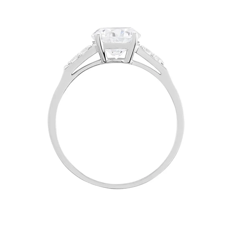 Bague Ivonne Or Blanc Oxyde De Zirconium