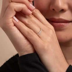 Bague Jahzeel Or Jaune Oxyde De Zirconium